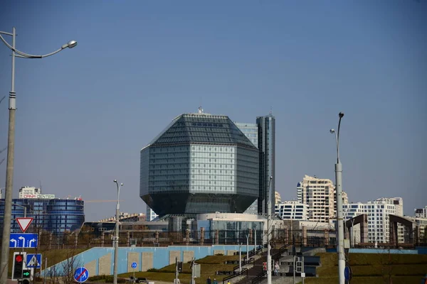 Minsk Belarus April 2019 Nationale Bibliotheek Van Wit Rusland Nationale — Stockfoto