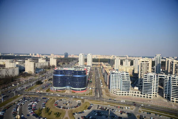 Minsk Belarus April 2019 Vacker Utsikt Över Minsk Från Observationsdäcket — Stockfoto