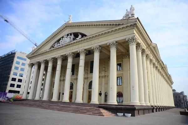 Minsk Belarus Απριλιου 2019 Κατασκευή Συνδικαλιστικού Παλατιού Στο Μινσκ Της — Φωτογραφία Αρχείου