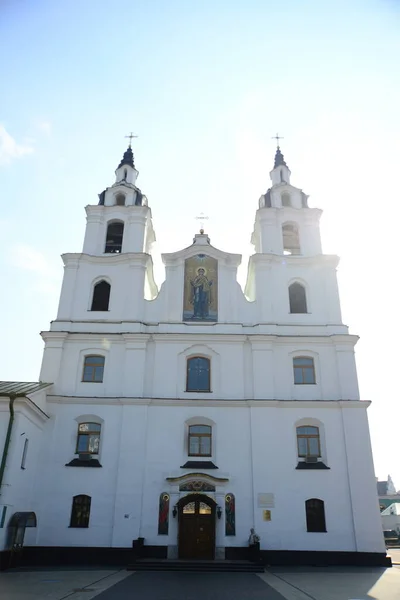 Minsk Belarus Abril 2019 Catedral Espírito Santo Minsk Igreja Bielorrússia — Fotografia de Stock