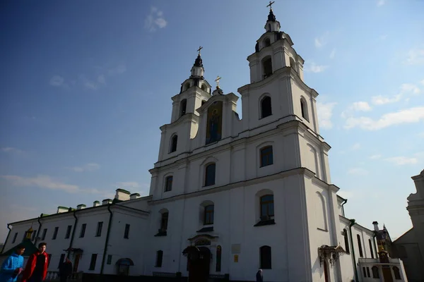 Minsk Bélaro Abril 2019 Catedral Espíritu Santo Minsk Iglesia Bielorrusia — Foto de Stock