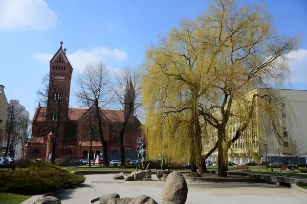 Minsk Belarus April 2019 Kirche Des Simeon Und Der Helena — Stockfoto