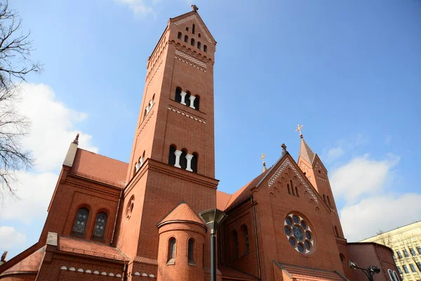 Minsk Belarus Abril 2019 Igreja São Simeão Santa Helena Igreja — Fotografia de Stock