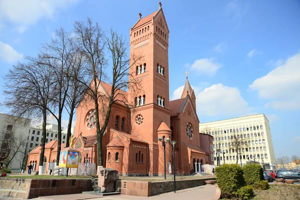 Minsk Belarus April 2019 Kirche Des Simeon Und Der Helena — Stockfoto