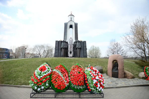 Minsk Belarus Απριλιου 2019 Μνημείο Των Υιών Της Πατρίδας Οποίοι — Φωτογραφία Αρχείου