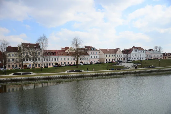 Minsk Bélaro Abril 2019 Famosa Estatua Del Ángel Llorón Isla — Foto de Stock