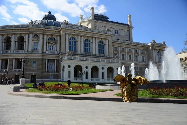 Odessa Ukraine April 2019 Beautiful Opera Ballet House Одесі Україна — стокове фото