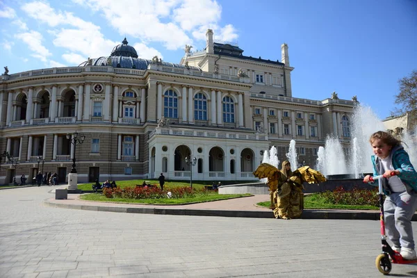 Одесса Украина Апреля 2019 Года Красивый Театр Оперы Балета Одессе — стоковое фото