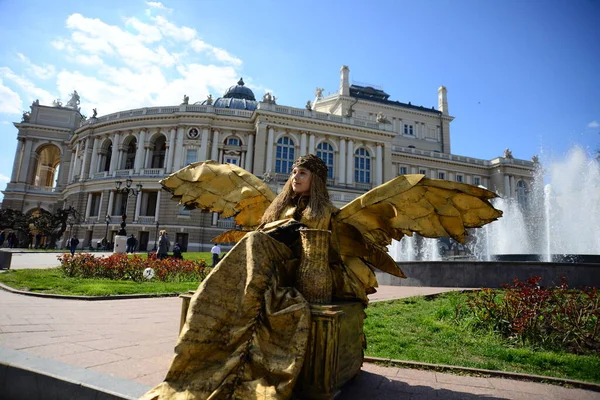 Одесса Украина Апреля 2019 Года Красивый Театр Оперы Балета Одессе — стоковое фото