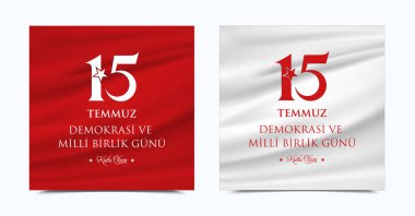 Türkiye 'nin Demokrasi ve Milli Birlik Gunu 15 Temmuz Türkçe çevirisi için minimum set: Türkiye Demokrasi ve Milli Birlik Günü, 15 Temmuz gazileri ve şehitleri. Tatille.