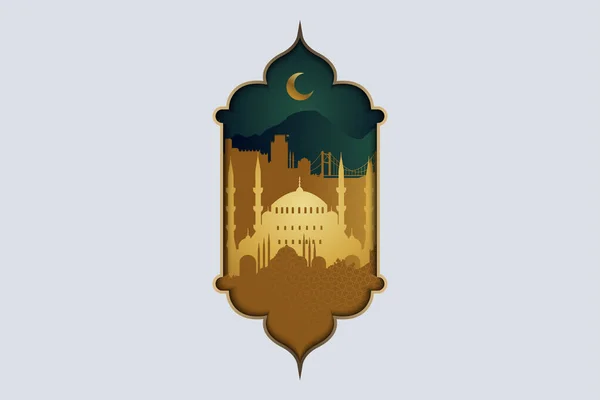 Diseño Premium Para Fiesta Del Sacrificio Eid Adha Mubarak Fiesta — Archivo Imágenes Vectoriales