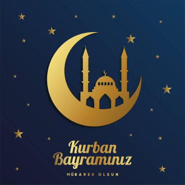 Kurban Bayramı Kurban Bayramı (Kurban Bayramin Mubarek Olsun) Müslüman cemaatinin kutsal günleri için Kurban Bayramı Özel Tasarımı (Kurban Bayramı Mübarek Olsun). İslami dekoratif geçmiş.