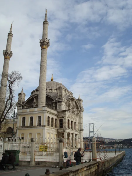 Ortakoy Moskee Istanbul Turkije — Stockfoto