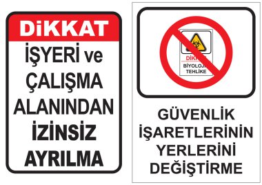 Mesleki Güvenlik ve sağlık işaretleri