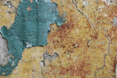 Eski boyanmış duvarın dokusu