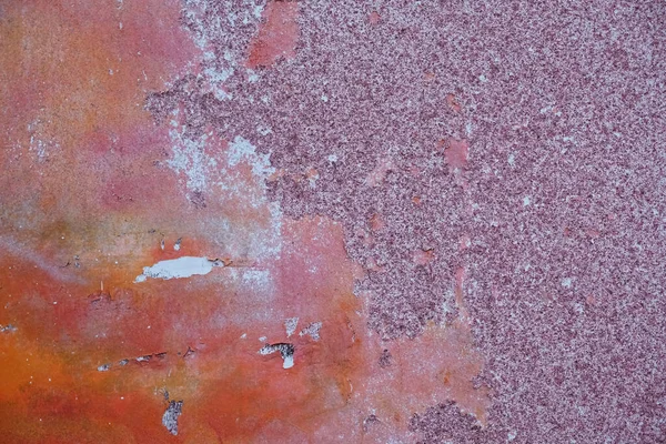 Grunge Texture Background Pink Orange Colors Peeling Paint Shabby Wall —  Fotos de Stock