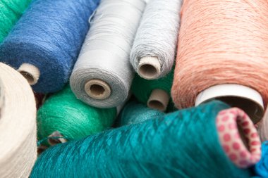 Arka plan olarak renk dikiş ipliği kapatmak