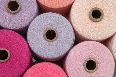 Arka plan olarak renk dikiş ipliği kapatmak