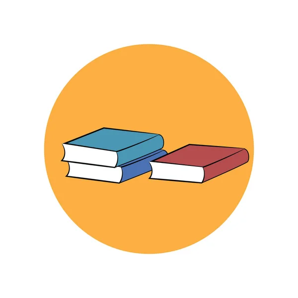 Bir dizi renkli kitap..