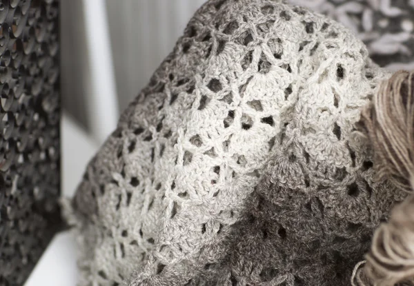 Текстура шерстяного одеяла, натюрморт . — стоковое фото