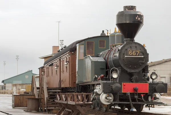 Antiguo vagón de tren en Finlandia . — Foto de Stock