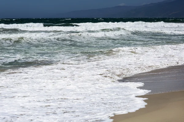 Las olas del océano Pacífico, el paisaje de la playa . — Foto de Stock