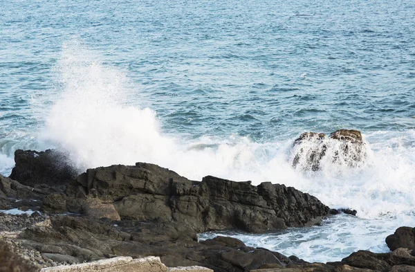 Las olas del océano Pacífico, el paisaje de la playa . — Foto de Stock