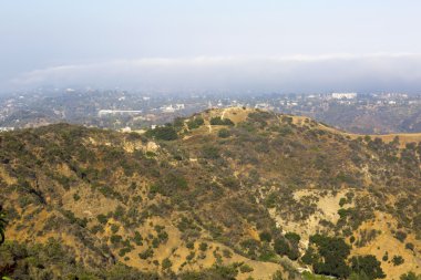 Dağlar ve tepeler Los Angeles (ABD yakınındaki).
