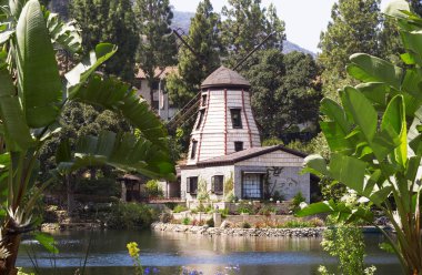 Bahçe Santa Monica, Amerika Birleşik Devletleri içinde meditasyon. 