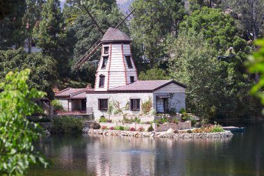 Bahçe Santa Monica, Amerika Birleşik Devletleri içinde meditasyon. 