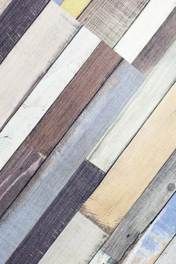 Doku renkli ahşap plakalar.