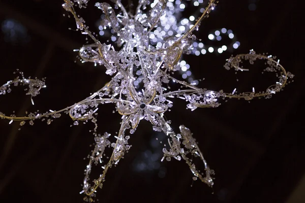 Christmas chandelier. Festive decorations. — Stock Photo, Image