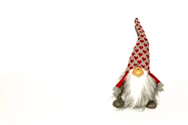 Dwarf toy on a white background. — Stock Photo, Image