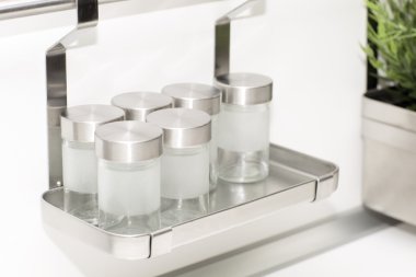 Cam Kavanoz baharat için.