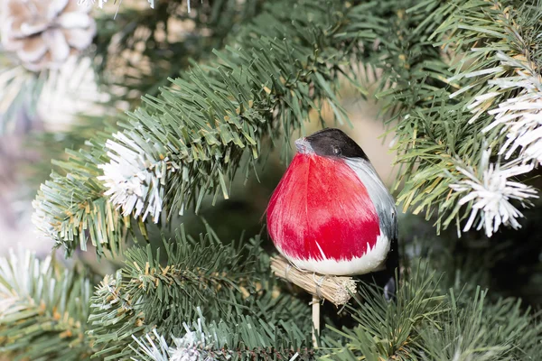 Vogel ein Gimpel sitzt auf einem Ast eines Baumes. — Stockfoto