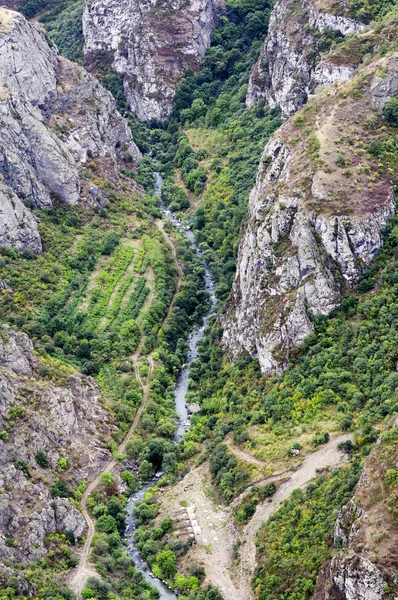 Horská krajina. Krajina v Arménii (Tatev). — Stock fotografie