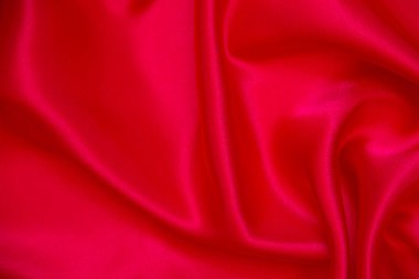 Kırmızı bez dalga arkaplan dokusu.