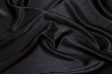 Siyah ipek kumaş arkaplanı