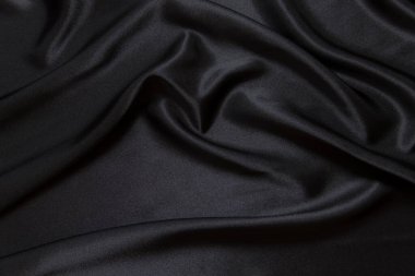Siyah ipek kumaş arkaplanı