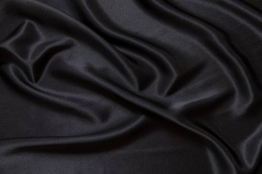 Siyah ipek kumaş arkaplanı