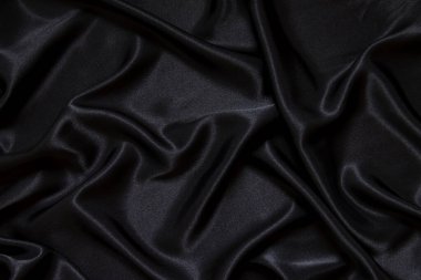 Siyah ipek kumaş arkaplanı