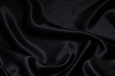 Siyah ipek kumaş arkaplanı