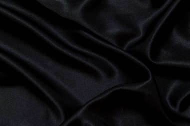 Siyah ipek kumaş arkaplanı