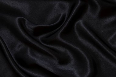 Siyah ipek kumaş arkaplanı