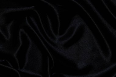 Siyah ipek kumaş arkaplanı