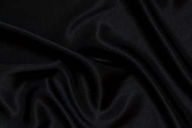 Siyah ipek kumaş arkaplanı