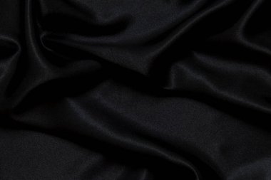 Siyah ipek kumaş arkaplanı