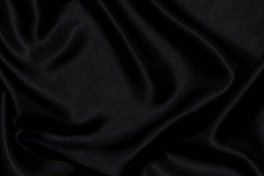 Siyah ipek kumaş arkaplanı