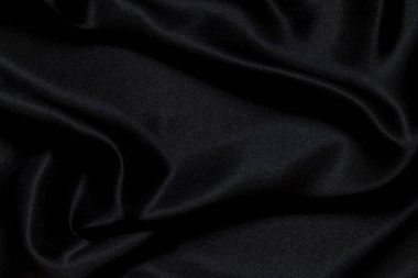 Siyah ipek kumaş arkaplanı
