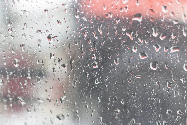 Rain dew on window car